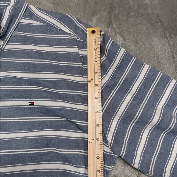 Tommy‎ Hilfiger Men's Button Down Shirt Size Medium Classic Fit Button Collar - Picture 10 of 13